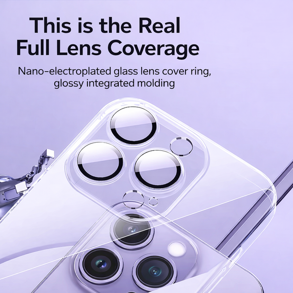 iPhone 1 - Crystal Clear Anti-Yellow MagSafe Case With Built in Camera Lens Protector
