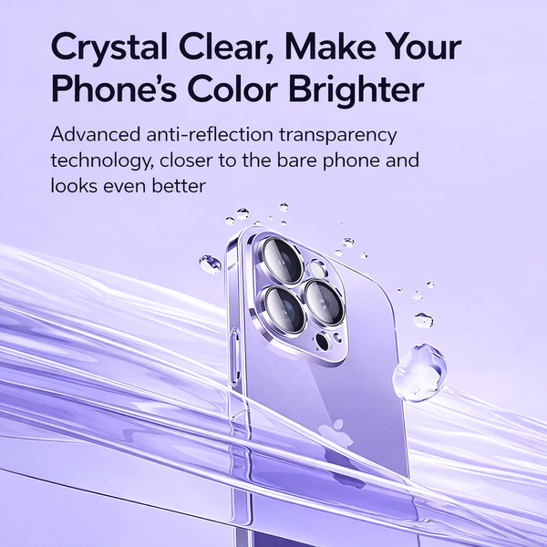 iPhone 1 - Crystal Clear Anti-Yellow MagSafe Case With Built in Camera Lens Protector