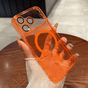 iPhone 1 - Crystal Clear Anti-Yellow MagSafe Case With Built in Camera Lens Protector