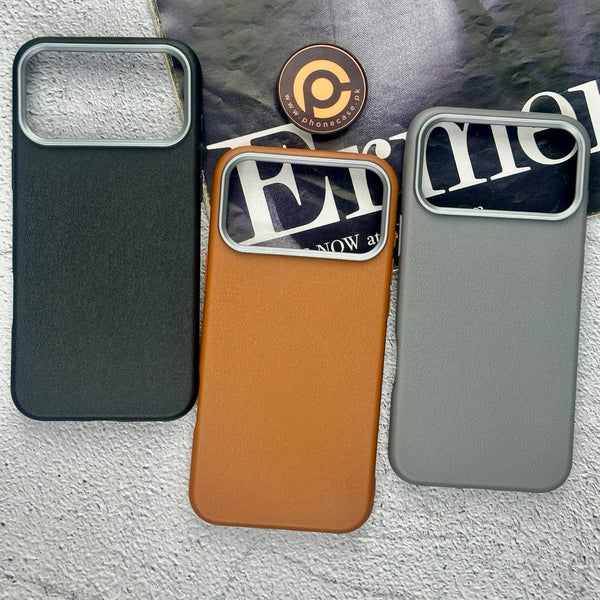iPhone- Soft Leather Texture Slim TPU Case