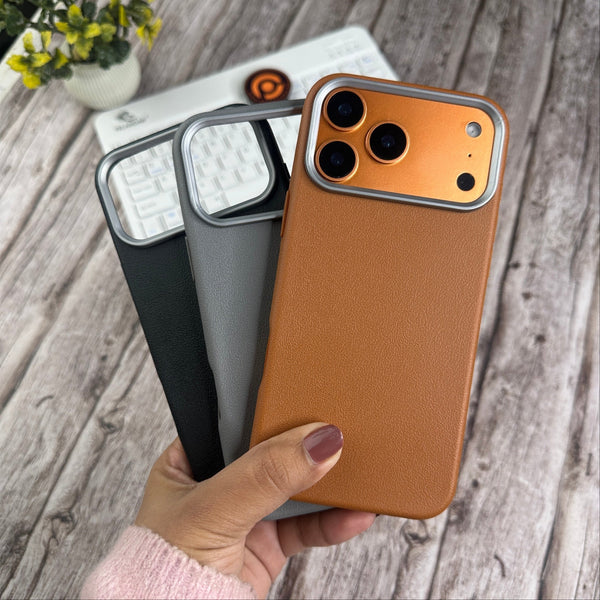 iPhone- Soft Leather Texture Slim TPU Case