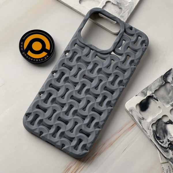 iPhone Cross Cut Pattern Silicon Case