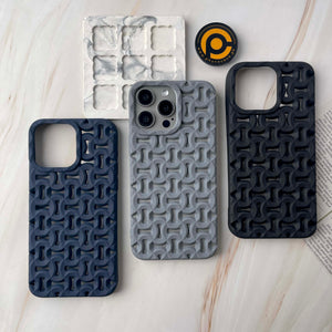 iPhone Cross Cut Pattern Silicon Case