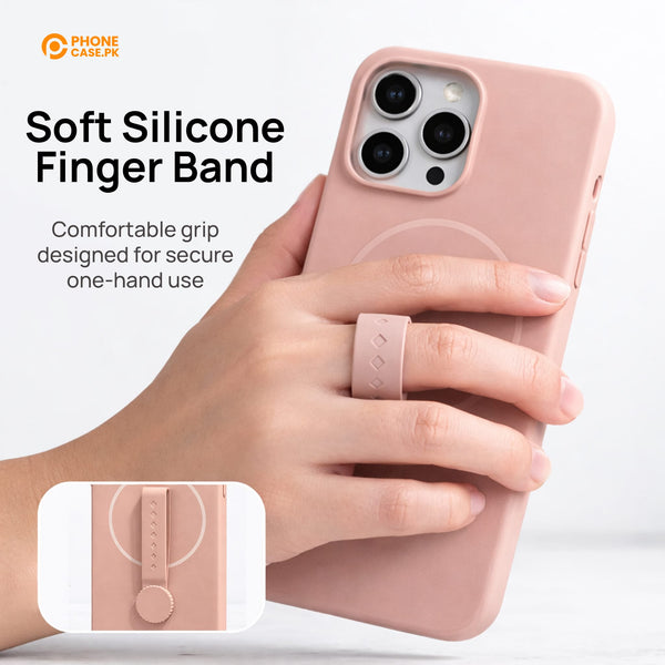 iPhone - 360° Rotating Finger Band MagSafe Silicone Case