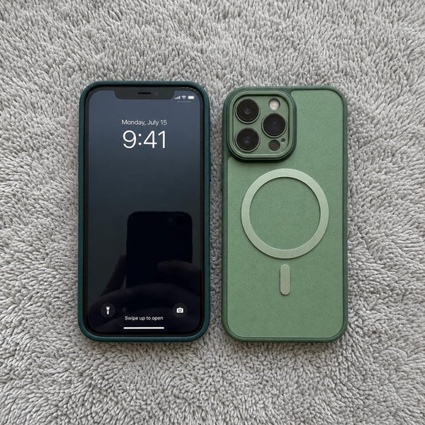 Matte Translucent iPhone Case, Mag Safe Compatible, Lens Protector, Shockproof Cover