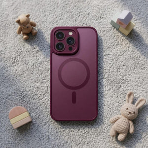 Matte Translucent iPhone Case, Mag Safe Compatible, Lens Protector, Shockproof Cover