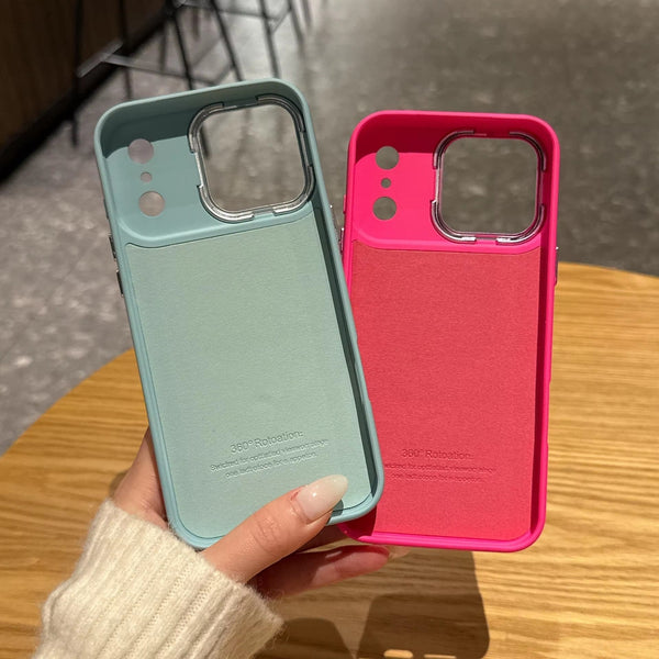 iPhone - EliteMag Hybrid Silicone Case with 360° Magnetic Rotating Stand