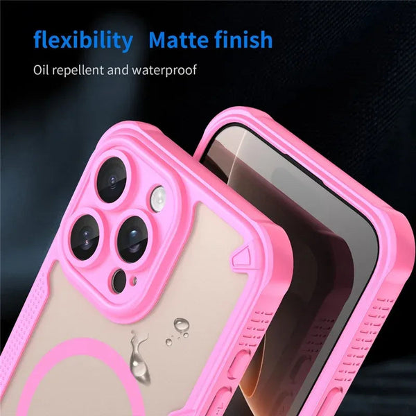 iPhone  Translucent ForgeCore Magnetic Armor Phone Case