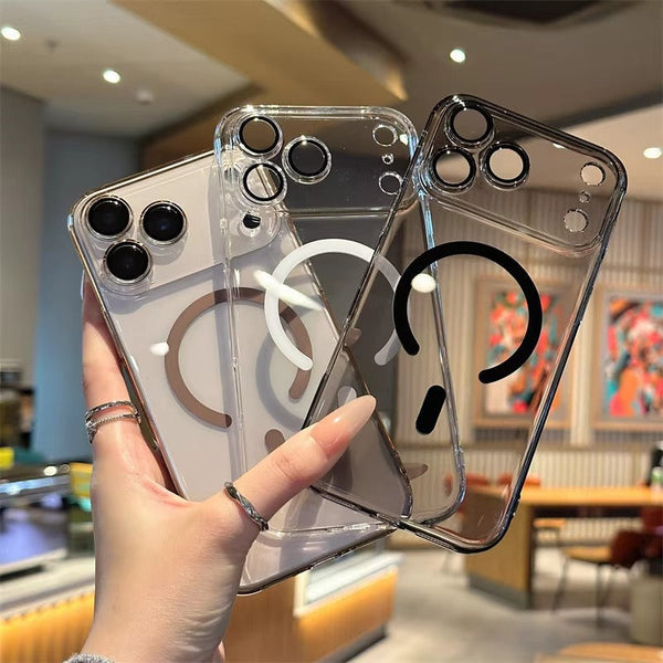 iPhone 1 - Crystal Clear Anti-Yellow MagSafe Case With Built in Camera Lens Protector