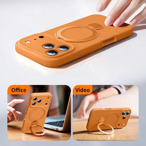 iPhone  EliteMag Hybrid Silicone Case with 360° Magnetic Rotating Stand