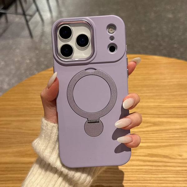 iPhone - EliteMag Hybrid Silicone Case with 360° Magnetic Rotating Stand