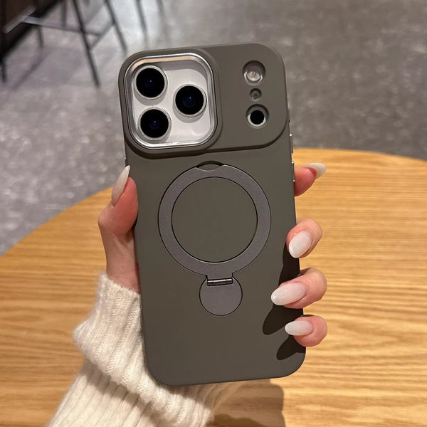 iPhone  EliteMag Hybrid Silicone Case with 360° Magnetic Rotating Stand
